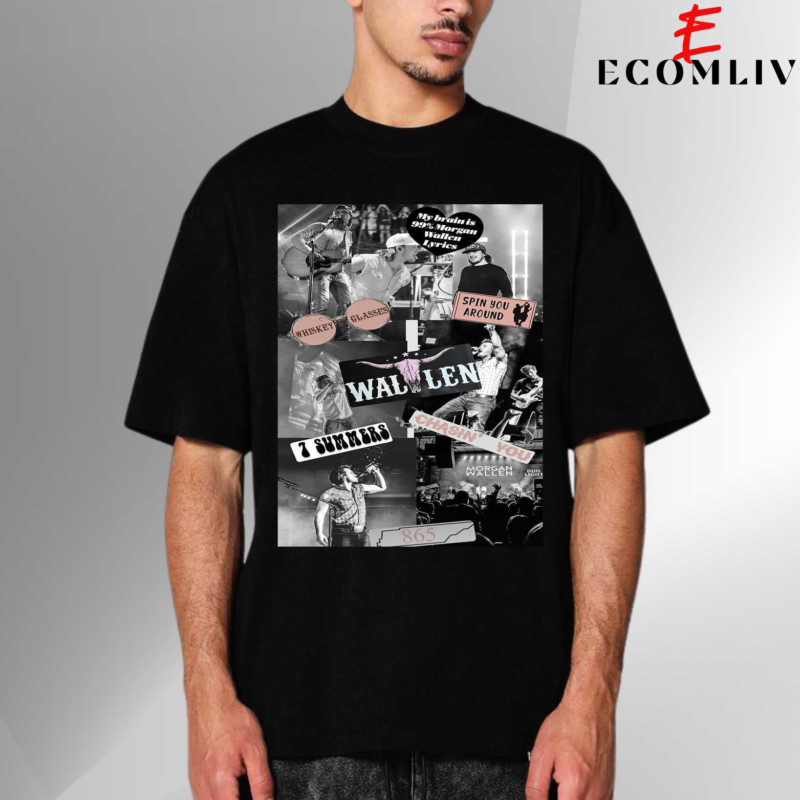 Morgan Wallen Vintage Shirt, Country Singer T Shirt, Unisex Streetwear Tee